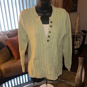 Mint green casual sweater
